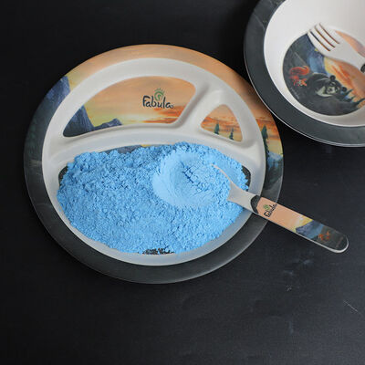 Niet-gevaarlijke stof Zuiver melaminepoeder met gevaarlijke polymerisatie treedt niet op Gebruikt bij de productie van coatings en lijmen