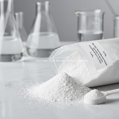 Niet giftig Puur melamienpoeder Moleculaire formule C3H6N6 Essentiële grondstof voor de synthese van melamienformaldehydehars