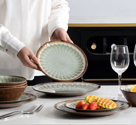 Partij borden en schalen 12pc Melamine eetgerei set Iso