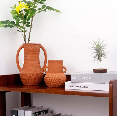 Grote mond keramische bloemenvaas Decor Rustiek huis