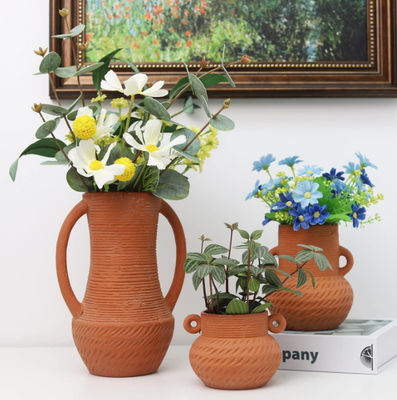 Grote mond keramische bloemenvaas Decor Rustiek huis