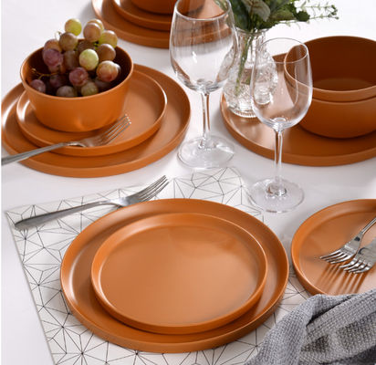 12pcs Melamine Platen Schalen Duurzame Afwasmachine Veilig Bpa Vrij