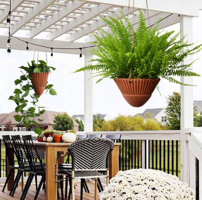 Hangende planters voor binnenshuisplanten, Terracotta hangende planter, Keramische hangende plantenpotten, hangende mand, hangende planters