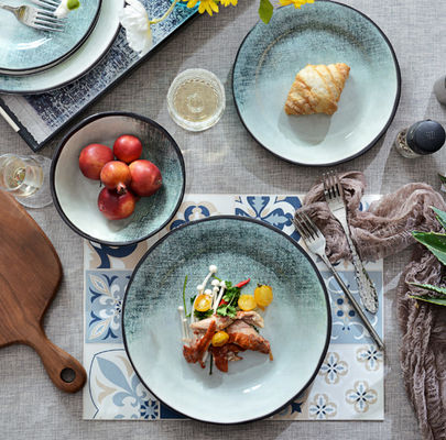 Groen 12 stuk Melamine eetgerei voor buitengebruik binnen