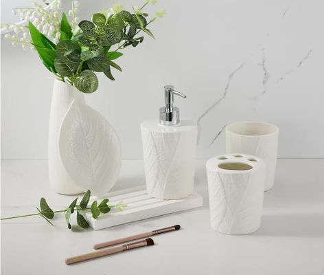 Loodvrije keramische tandenborstelhouders Badkamer accessoires Set 4pcs