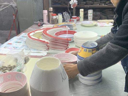 Gepersonaliseerd melamine decal papier voor verschillende vorm tafelgerei