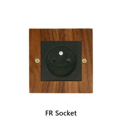 Comfortabel Wifi-module Lichtschakelaar van massief hout 10A 16A 110v-250v 86*86mm