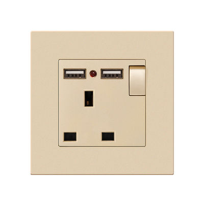Melamine oplaadlamp schakelpaneel 13A 16A USB Type C Multi Hole Socket