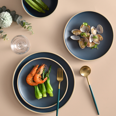 12 stukken nautisch plastic melamine eetgerei set modern stijl onbreekbaar